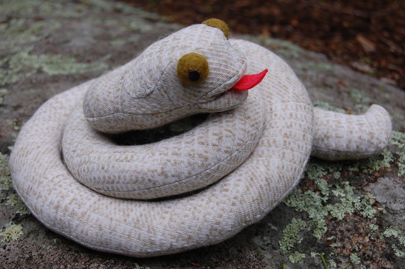 Fabric snake to the side
