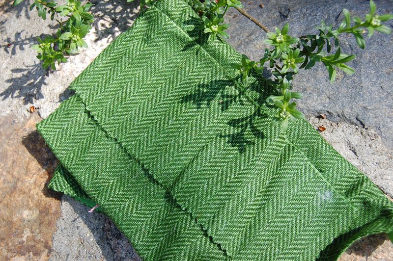 Vintage fabric green