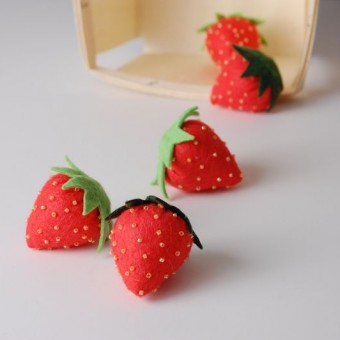 Felt Strawberries