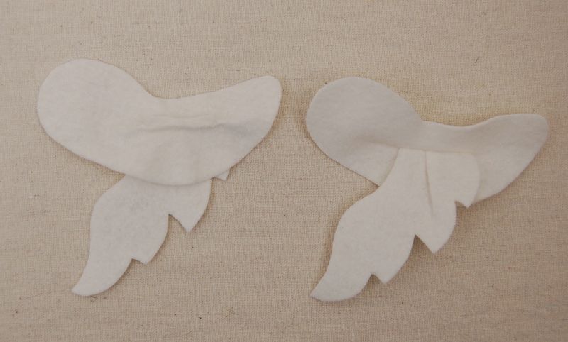 Wings sewn to bodies