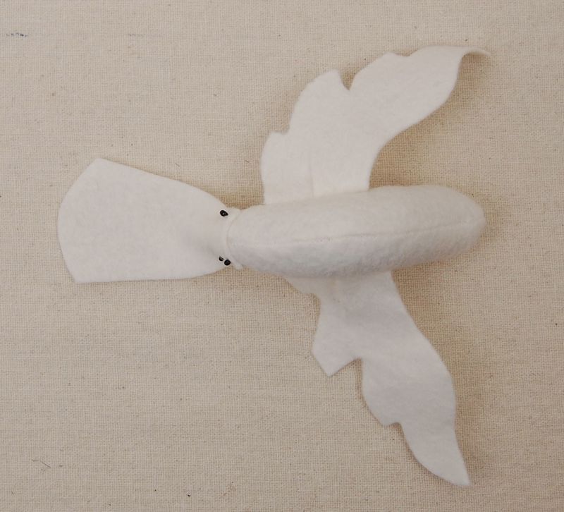 Tail pinned in place