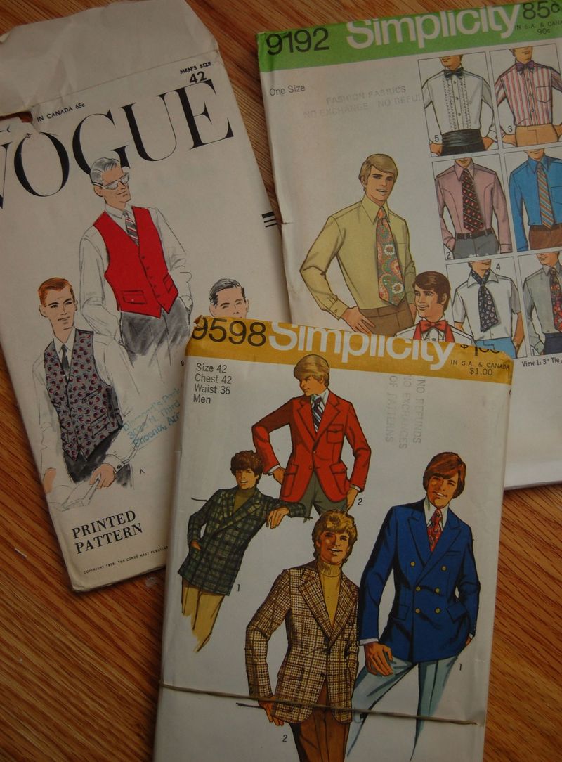 Menswear vintage patterns