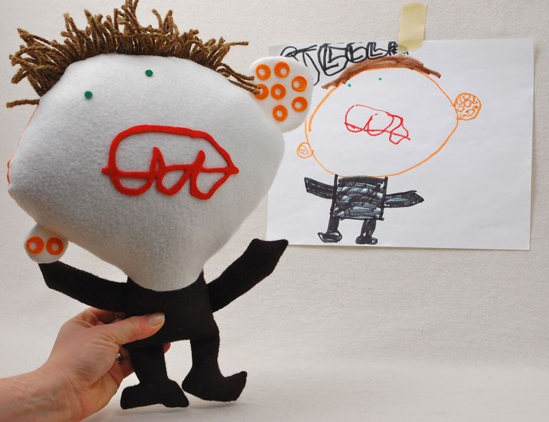 Plush Toy From a Child's Drawing
