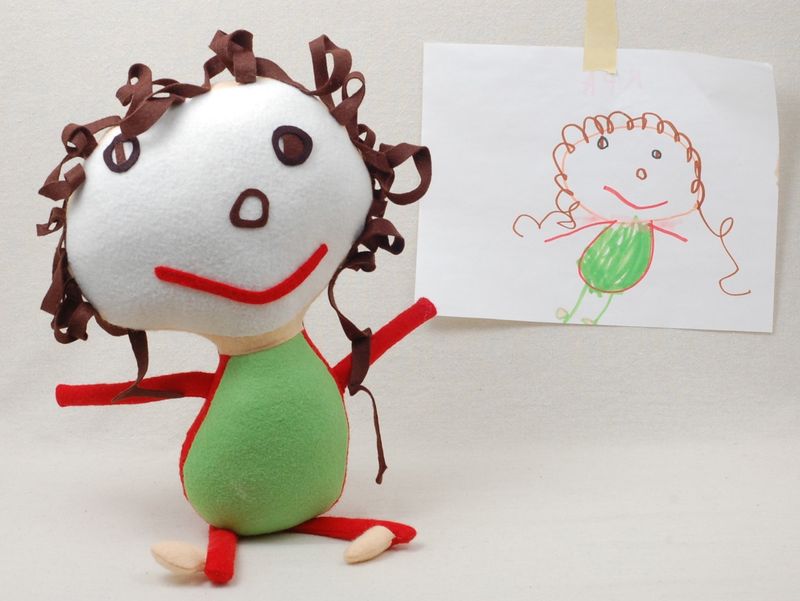 Plush from children's drawings