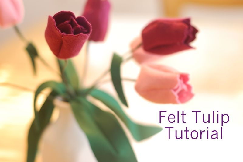 Felt Tulips Tutorial