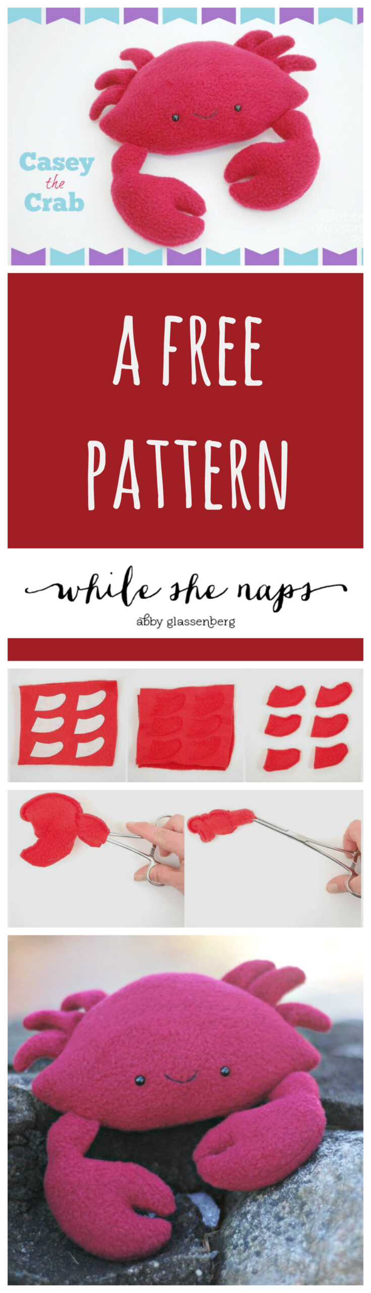 Casey The Crab Collage 2 Whileshenaps