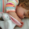 Baby with bunny lovey