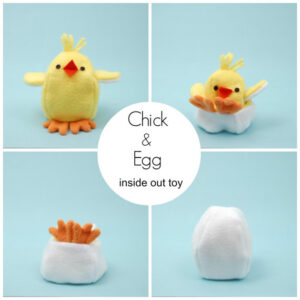 Chick and Egg Reversible Toy