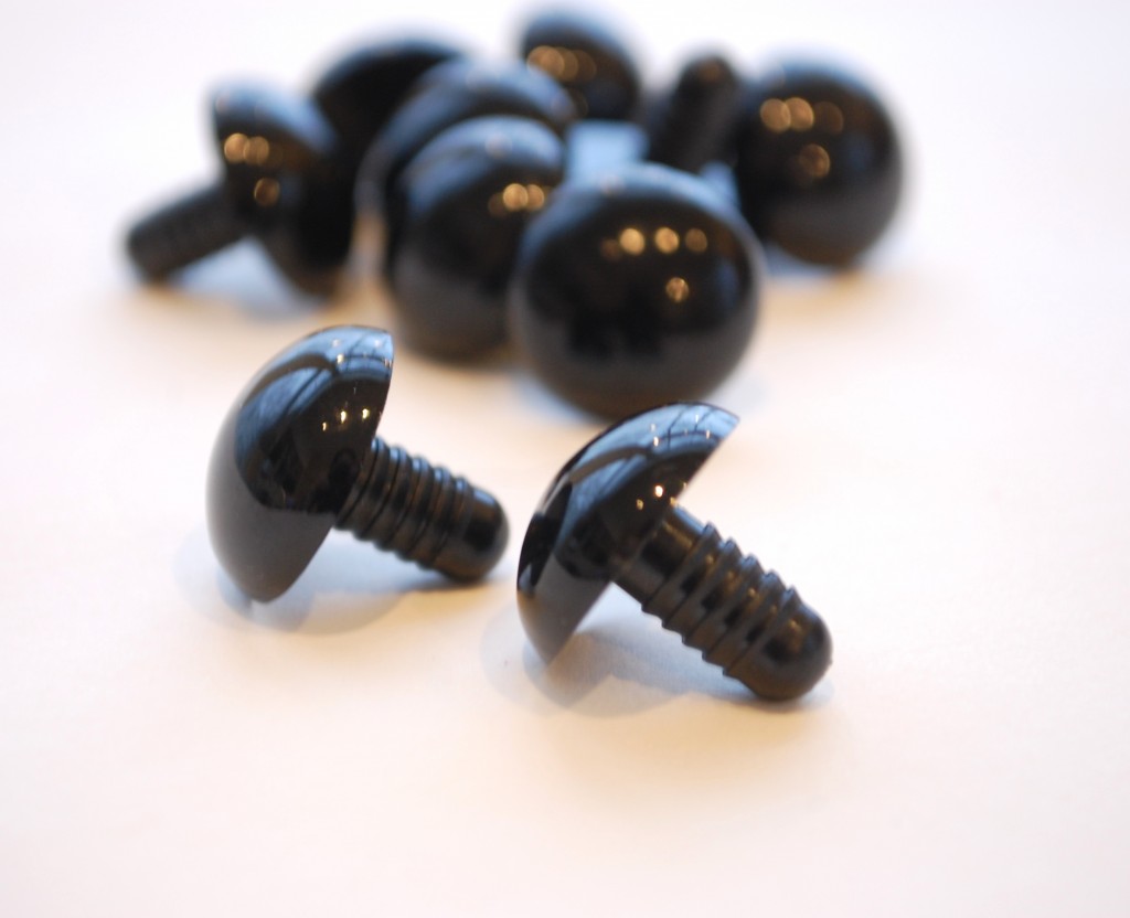 18mm Black Safety Eyes - 5 Pairs - whileshenaps.com