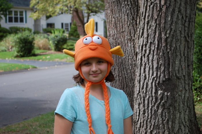 Fleece Hat Friends Goldfish Hat