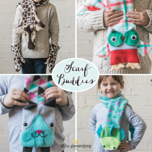 Fleece scarf sewing pattern for kids