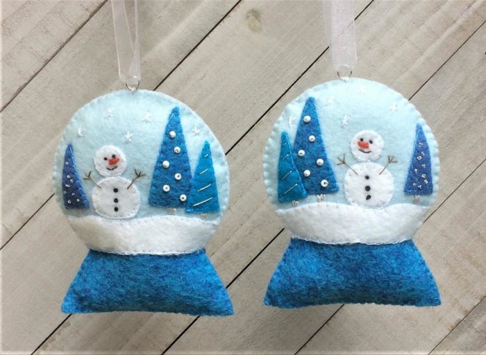 Snow Globe Felt kit